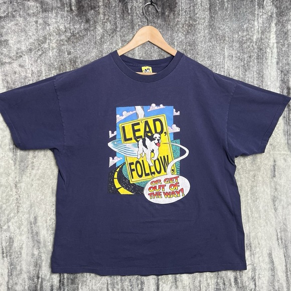 Big Dogs Other - Vintage Big Dogs Shirt Mens 2XL Lead Follow Or Get Out Of The Way Santa Barbara